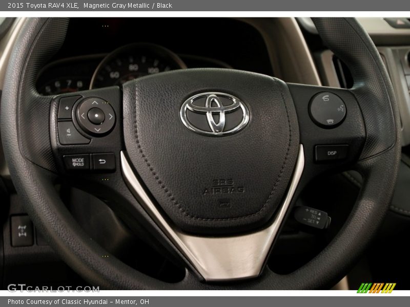 Magnetic Gray Metallic / Black 2015 Toyota RAV4 XLE