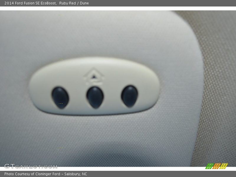 Ruby Red / Dune 2014 Ford Fusion SE EcoBoost