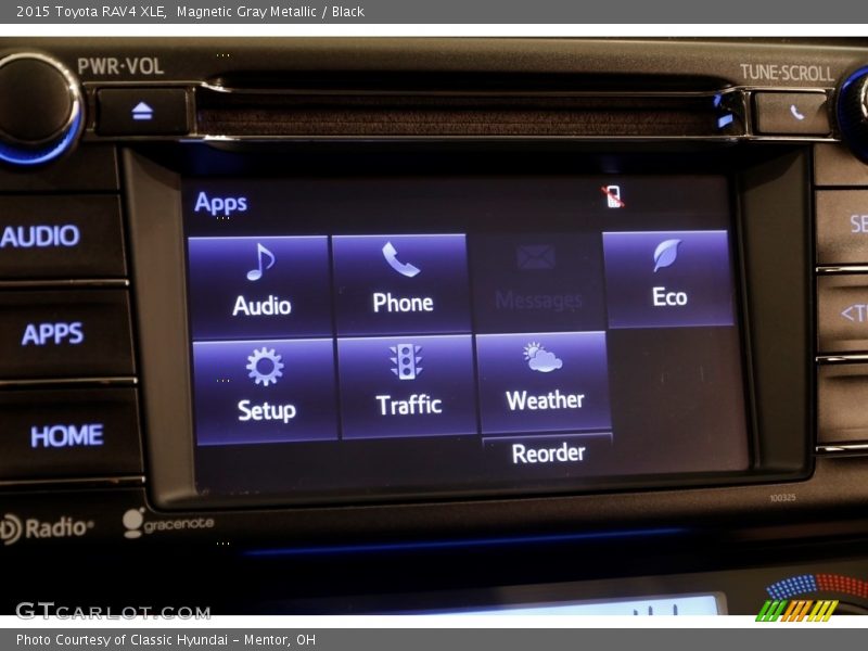 Magnetic Gray Metallic / Black 2015 Toyota RAV4 XLE