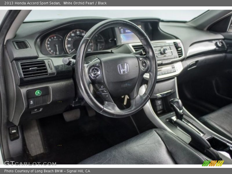 White Orchid Pearl / Black 2013 Honda Accord Sport Sedan