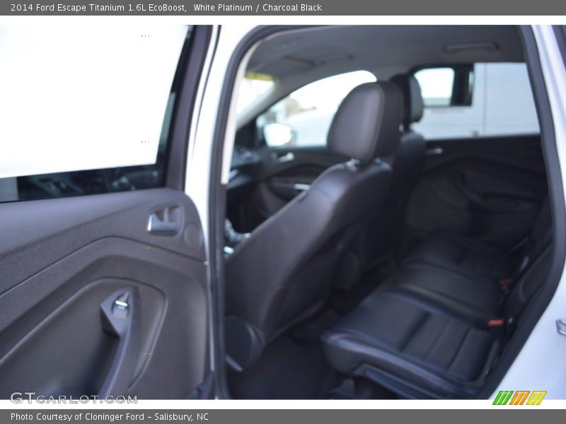 White Platinum / Charcoal Black 2014 Ford Escape Titanium 1.6L EcoBoost