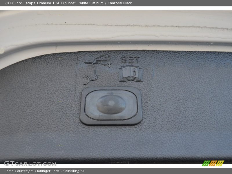 White Platinum / Charcoal Black 2014 Ford Escape Titanium 1.6L EcoBoost