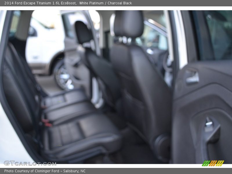 White Platinum / Charcoal Black 2014 Ford Escape Titanium 1.6L EcoBoost