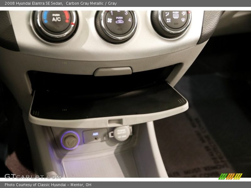 Carbon Gray Metallic / Gray 2008 Hyundai Elantra SE Sedan