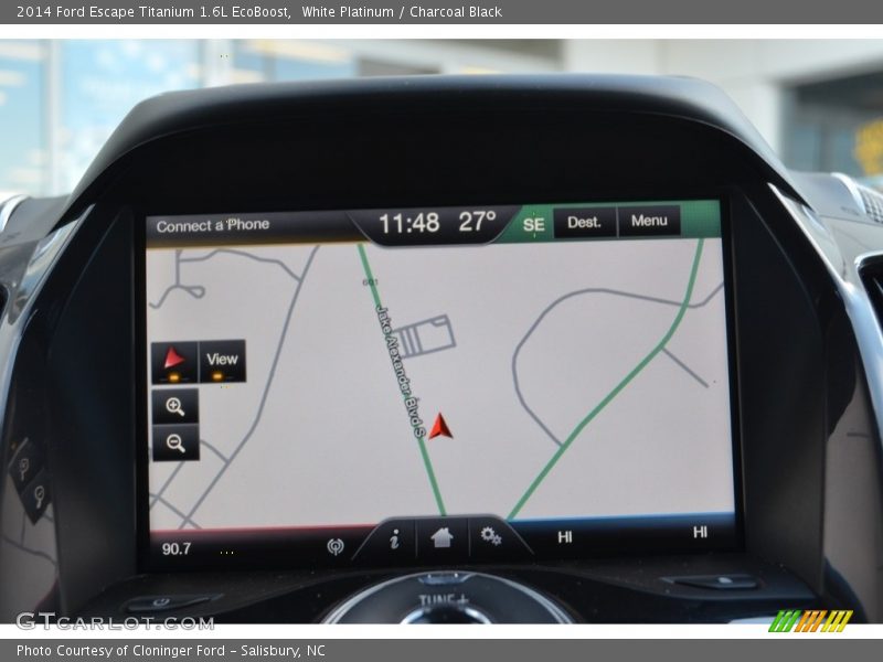 White Platinum / Charcoal Black 2014 Ford Escape Titanium 1.6L EcoBoost