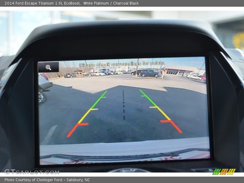 White Platinum / Charcoal Black 2014 Ford Escape Titanium 1.6L EcoBoost