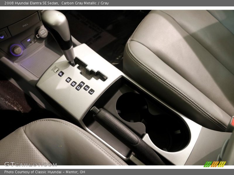 Carbon Gray Metallic / Gray 2008 Hyundai Elantra SE Sedan