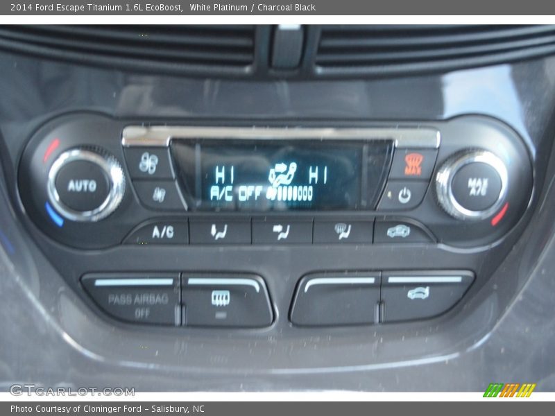 White Platinum / Charcoal Black 2014 Ford Escape Titanium 1.6L EcoBoost