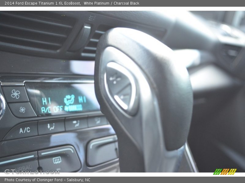 White Platinum / Charcoal Black 2014 Ford Escape Titanium 1.6L EcoBoost