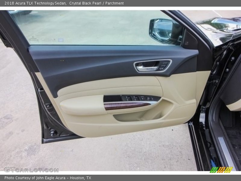 Crystal Black Pearl / Parchment 2018 Acura TLX Technology Sedan