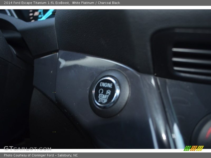 White Platinum / Charcoal Black 2014 Ford Escape Titanium 1.6L EcoBoost