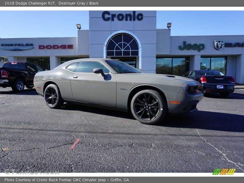 Destroyer Gray / Black 2018 Dodge Challenger R/T