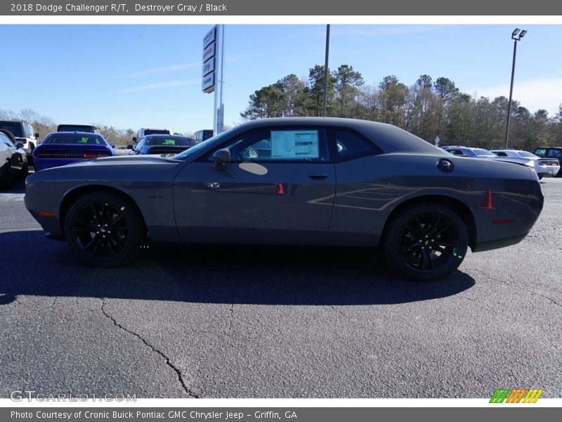 Destroyer Gray / Black 2018 Dodge Challenger R/T
