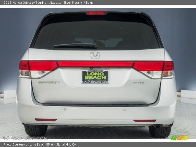Alabaster Silver Metallic / Beige 2015 Honda Odyssey Touring