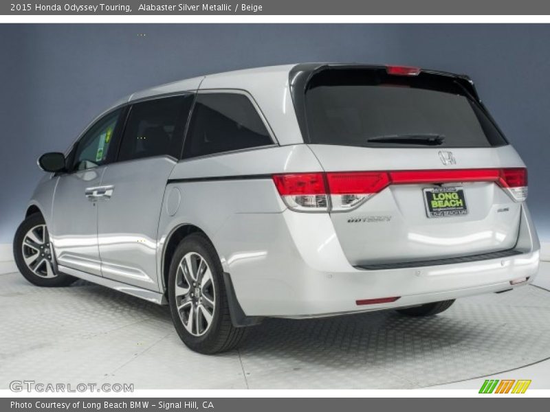 Alabaster Silver Metallic / Beige 2015 Honda Odyssey Touring