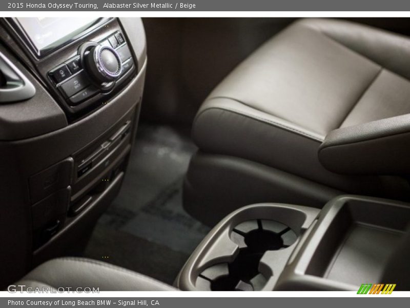 Alabaster Silver Metallic / Beige 2015 Honda Odyssey Touring