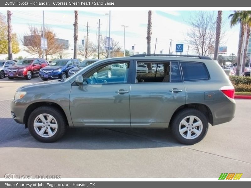 Cypress Green Pearl / Sand Beige 2008 Toyota Highlander