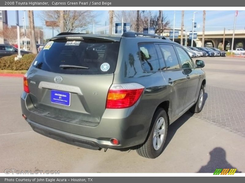 Cypress Green Pearl / Sand Beige 2008 Toyota Highlander