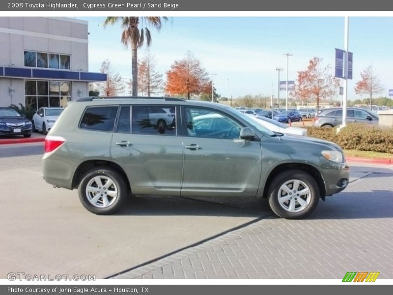 Cypress Green Pearl / Sand Beige 2008 Toyota Highlander