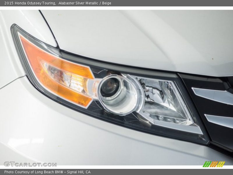Alabaster Silver Metallic / Beige 2015 Honda Odyssey Touring