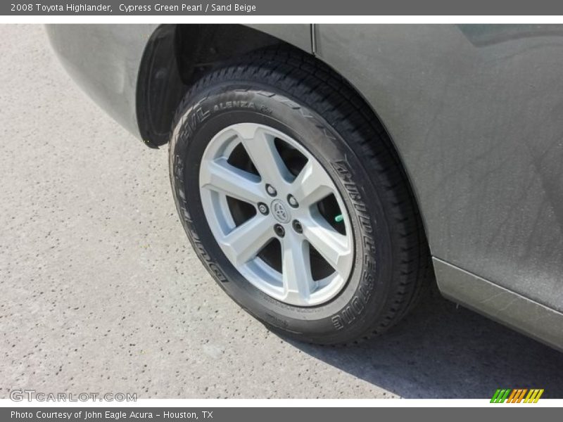 Cypress Green Pearl / Sand Beige 2008 Toyota Highlander