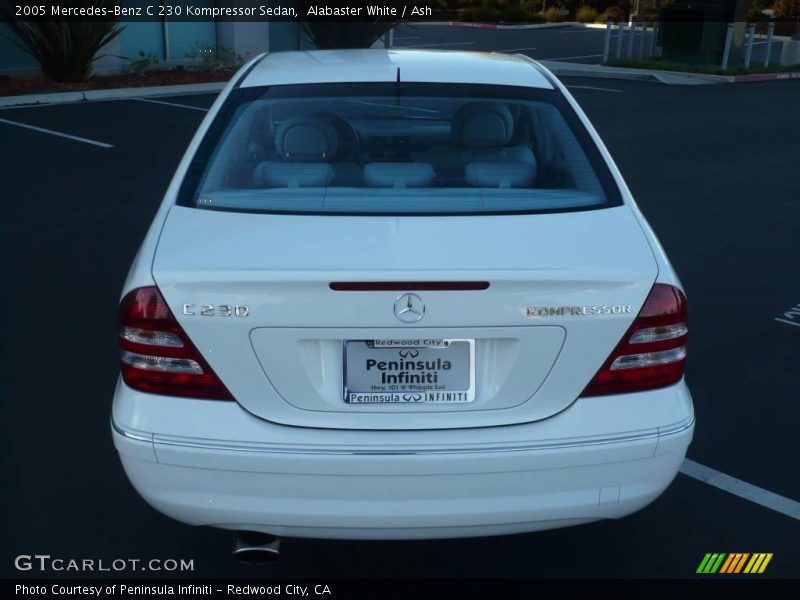 Alabaster White / Ash 2005 Mercedes-Benz C 230 Kompressor Sedan