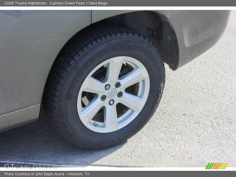 Cypress Green Pearl / Sand Beige 2008 Toyota Highlander