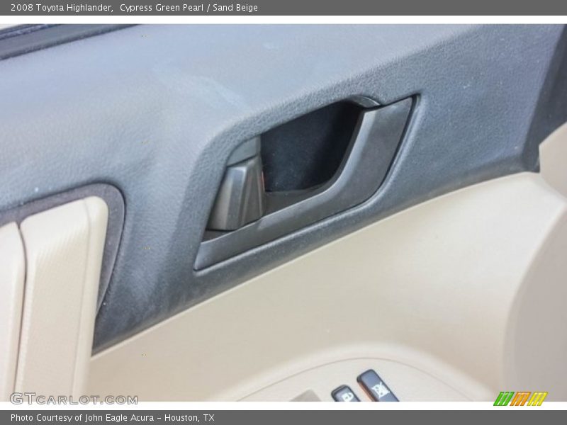 Cypress Green Pearl / Sand Beige 2008 Toyota Highlander