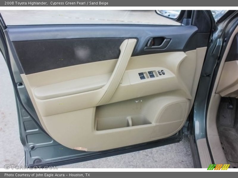 Cypress Green Pearl / Sand Beige 2008 Toyota Highlander