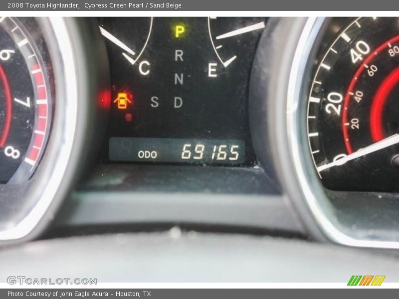 Cypress Green Pearl / Sand Beige 2008 Toyota Highlander