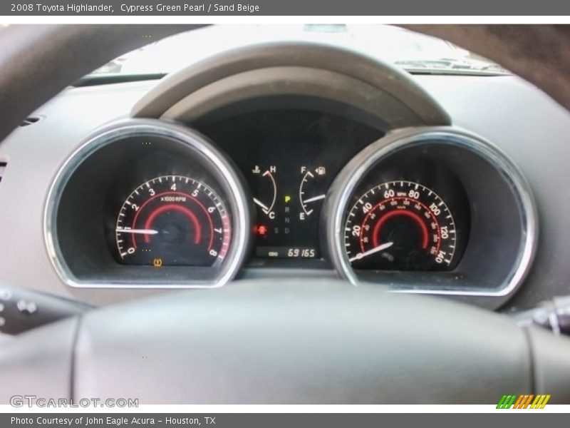 Cypress Green Pearl / Sand Beige 2008 Toyota Highlander