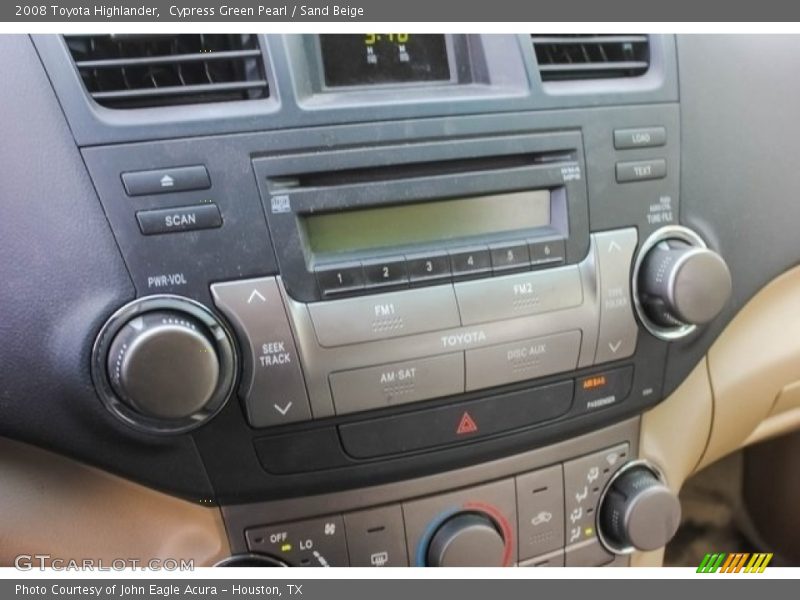 Cypress Green Pearl / Sand Beige 2008 Toyota Highlander