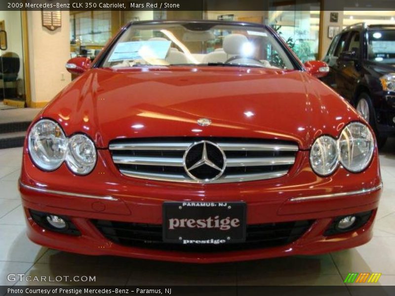Mars Red / Stone 2009 Mercedes-Benz CLK 350 Cabriolet