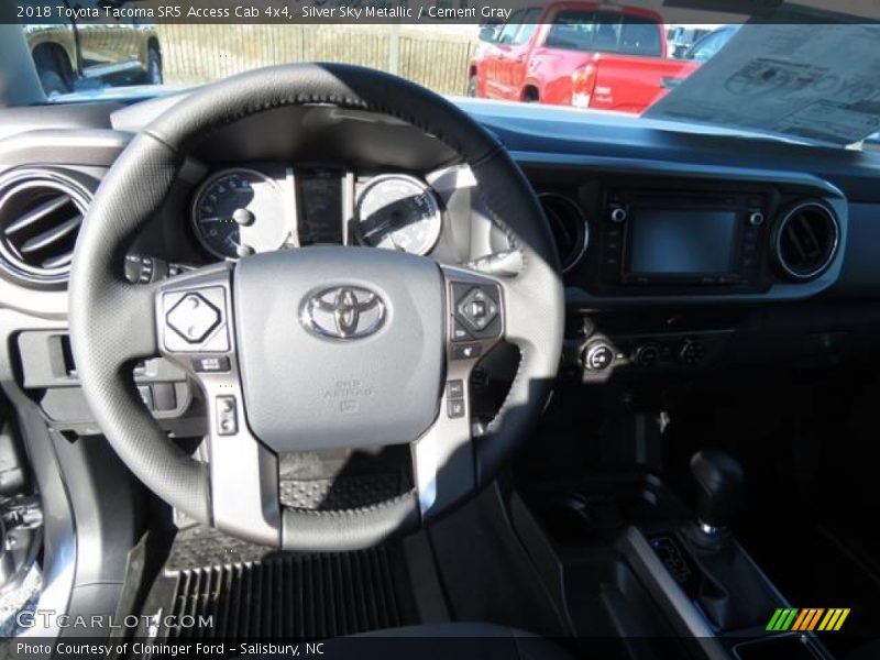 Silver Sky Metallic / Cement Gray 2018 Toyota Tacoma SR5 Access Cab 4x4