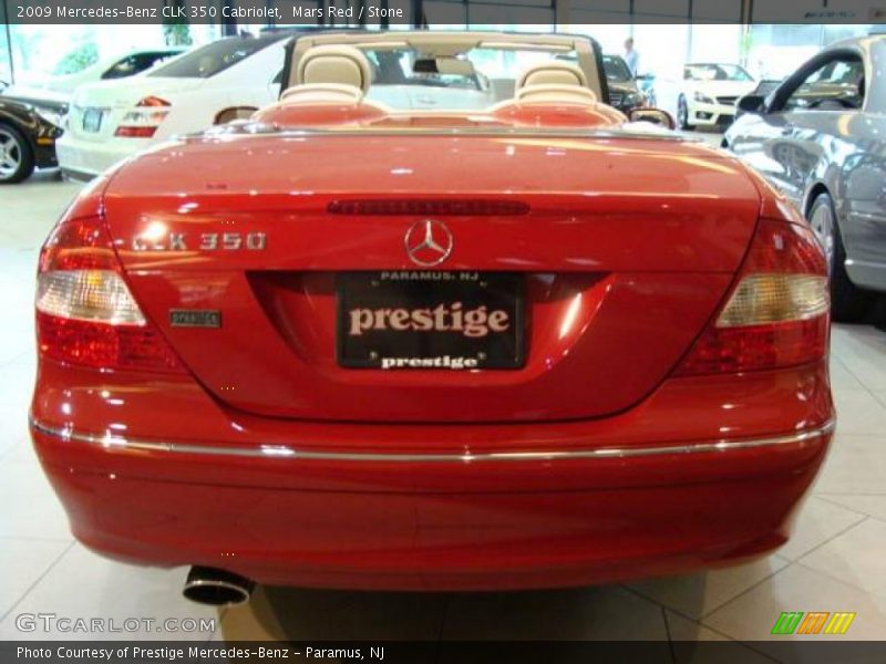 Mars Red / Stone 2009 Mercedes-Benz CLK 350 Cabriolet