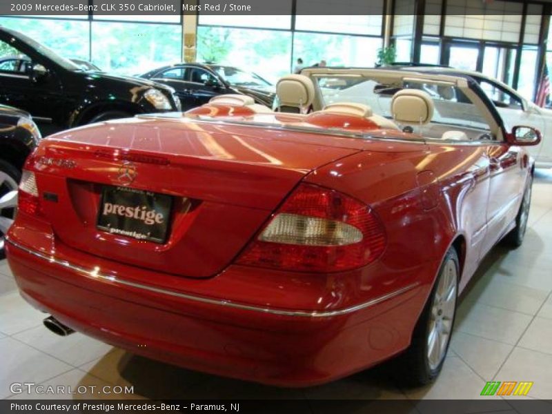 Mars Red / Stone 2009 Mercedes-Benz CLK 350 Cabriolet