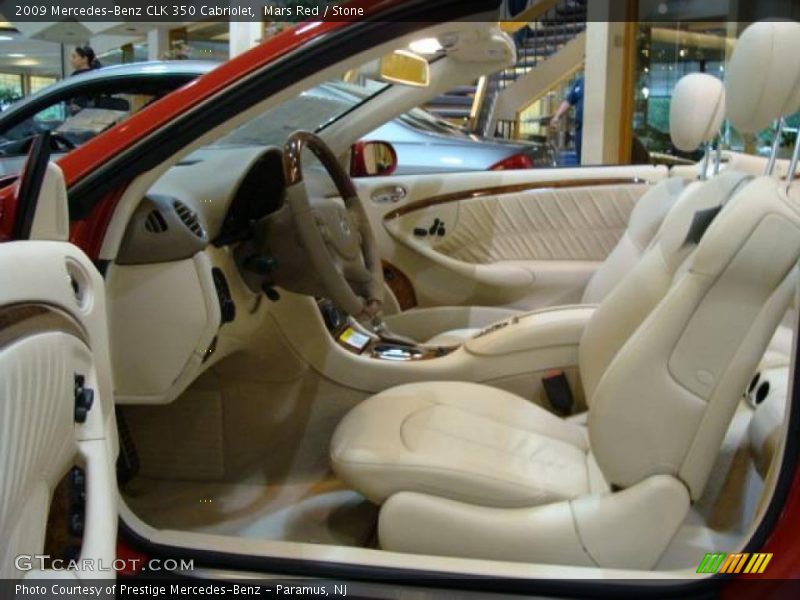 Mars Red / Stone 2009 Mercedes-Benz CLK 350 Cabriolet