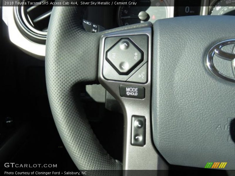 Silver Sky Metallic / Cement Gray 2018 Toyota Tacoma SR5 Access Cab 4x4