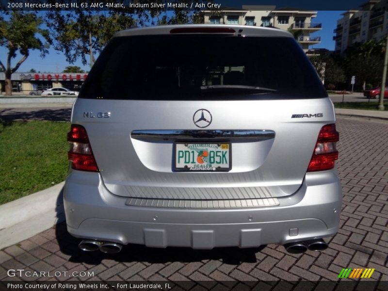 Iridium Silver Metallic / Ash Grey 2008 Mercedes-Benz ML 63 AMG 4Matic