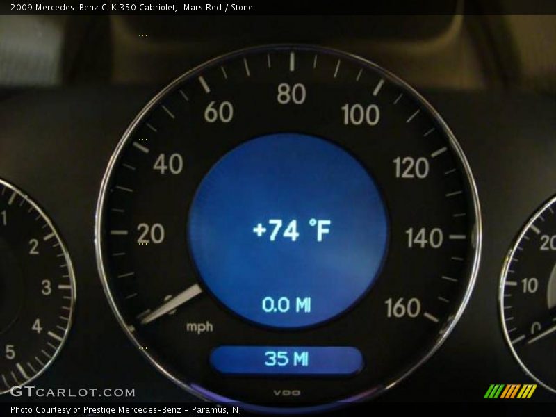 Mars Red / Stone 2009 Mercedes-Benz CLK 350 Cabriolet