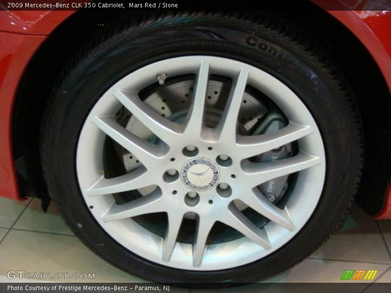 Mars Red / Stone 2009 Mercedes-Benz CLK 350 Cabriolet