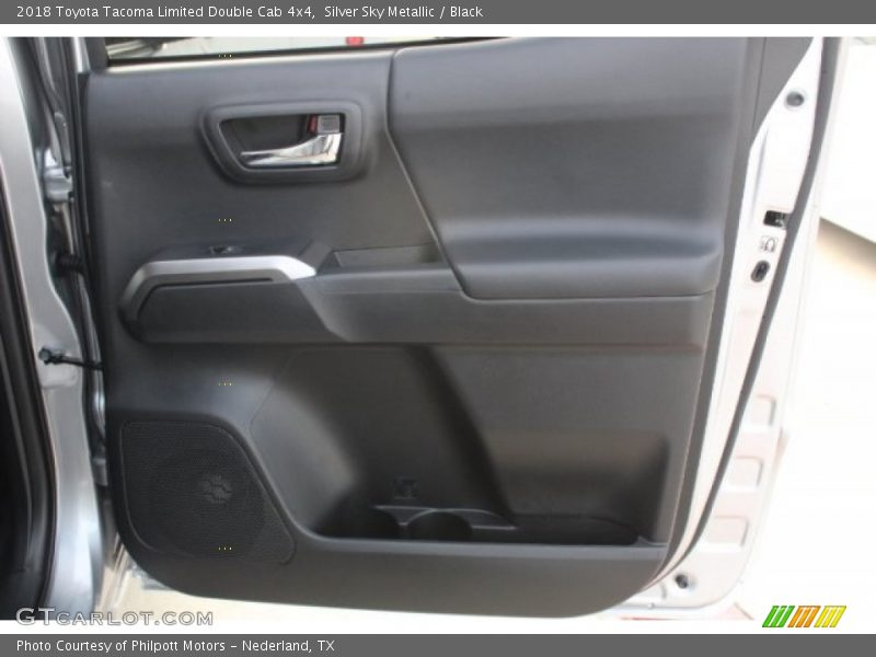 Silver Sky Metallic / Black 2018 Toyota Tacoma Limited Double Cab 4x4