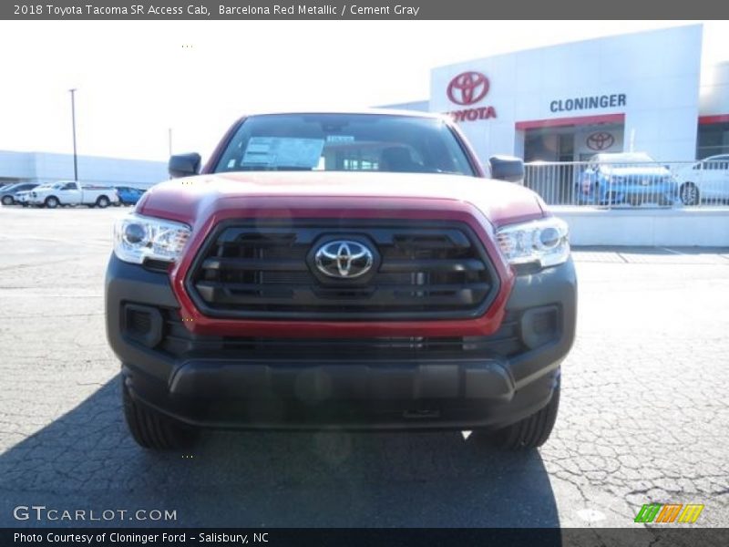Barcelona Red Metallic / Cement Gray 2018 Toyota Tacoma SR Access Cab