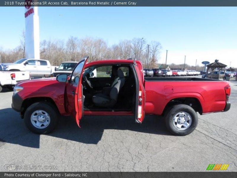 Barcelona Red Metallic / Cement Gray 2018 Toyota Tacoma SR Access Cab