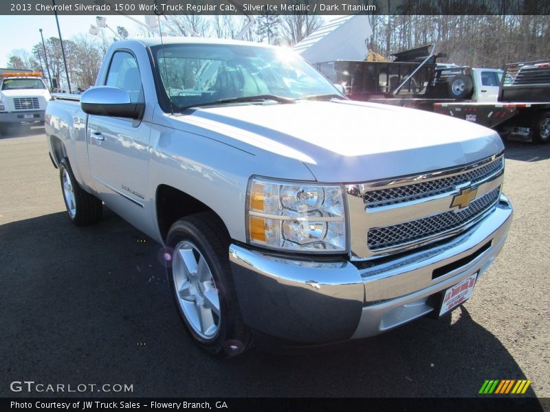 Silver Ice Metallic / Dark Titanium 2013 Chevrolet Silverado 1500 Work Truck Regular Cab