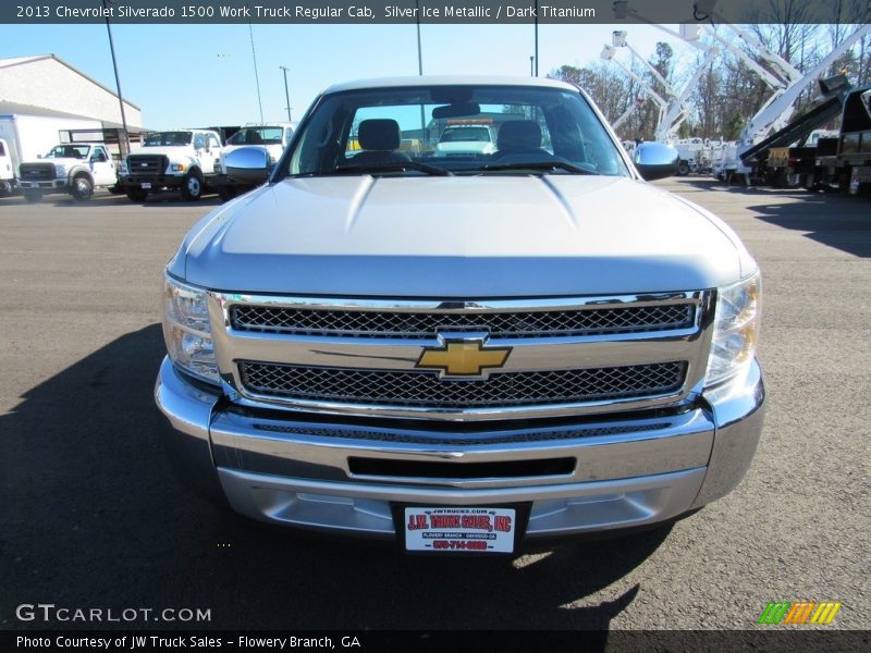 Silver Ice Metallic / Dark Titanium 2013 Chevrolet Silverado 1500 Work Truck Regular Cab