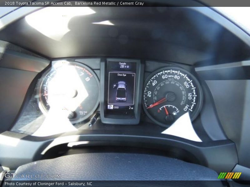 Barcelona Red Metallic / Cement Gray 2018 Toyota Tacoma SR Access Cab
