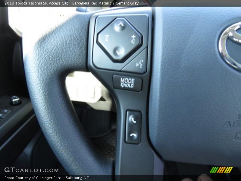 Barcelona Red Metallic / Cement Gray 2018 Toyota Tacoma SR Access Cab