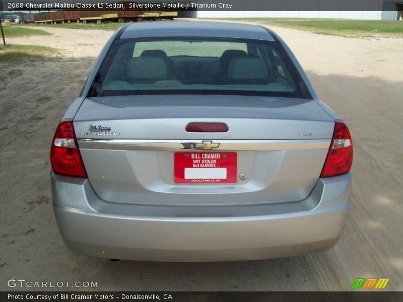 Silverstone Metallic / Titanium Gray 2008 Chevrolet Malibu Classic LS Sedan