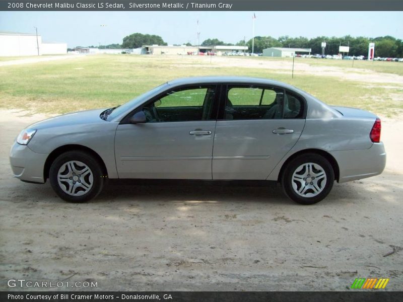 Silverstone Metallic / Titanium Gray 2008 Chevrolet Malibu Classic LS Sedan